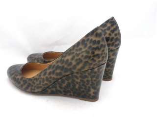 JCrew Martina Tortoise Wedges 9 $238 shoes bronze patent leather 