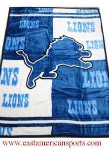 Detroit Lions NFL 60 x 80 Fleece Throw Blanket 4th Quarter Twin 