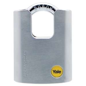 Yale Y122/50/123/1 Solid Brass Body Padlock with Guarded Boron Steel 