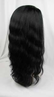 100% India Remy Human Hair French Lace Wig Bodywave 16  
