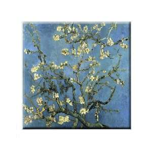  Van Gogh Almond Blossoms Ceramic Decorative Tile 4x4