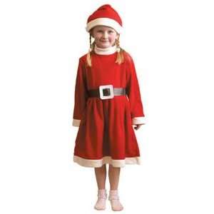 Just For Fun Miss Santa Fancy Dress Costume (child size)   Medium 