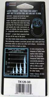 LAZER TROKAR MAGWORM HOOKS TK120 3/0 SURGICALLY SHARPEN  