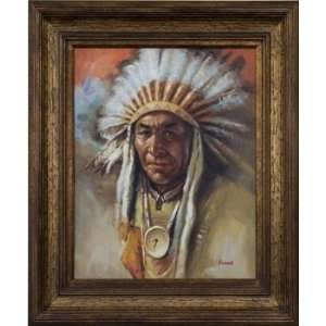  Artmasters Collection AC19211B 505AG Chief Framed Oil 