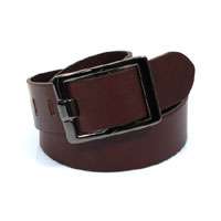 Mens Black Solid Genuine Leather Belt 30/32/34/36  