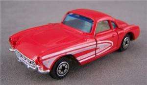 Yatming Metal 1970s Toy Car Red 1957 Corvette 1079  