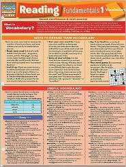 Reading Fundamentals 1 Vocabulary, (1423214404), BarCharts Inc 