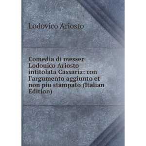   et non piu stampato (Italian Edition) Lodovico Ariosto Books