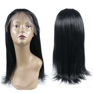 Yaki Textured Full Lace Wig 14 Ear to Ear Stretch (Color 1B Off Black 