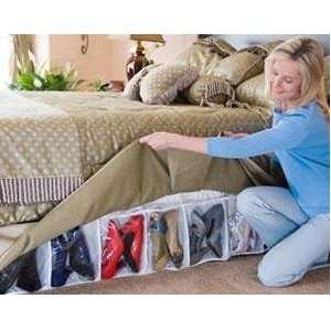  Bed Skirt Shoe Organizer Hidden Storage System