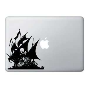  Pirate Ship with Skull and Crossbones   Macbook or Laptop 