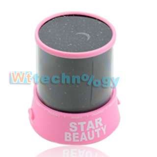 Auto Flashing Colorful Multi color Star Sky Night Projector Light Lamp 