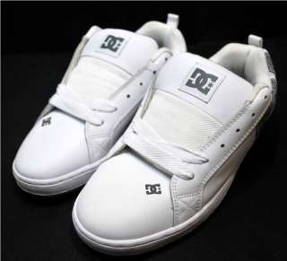 NEW DC WHITE SKATE GRAPHIC MEN SHOES SIZE 12, 13  
