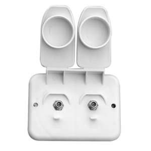  Prime Products 08 6212 White Duplex Receptacle TV Compact 