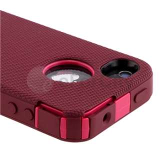 OtterBox Defender Pink/Plum Case Cover+MIRROR Film Protector for 