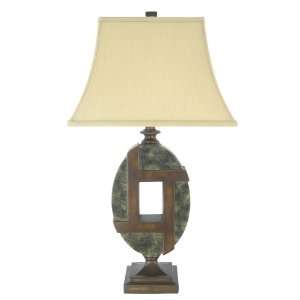  Fangio Lighting 6059 Resin Table Lamp, Antique Bronze 