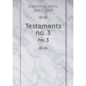  Testaments. no. 3 John, 1857 1909 Davidson Books