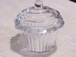 CRYSTAL CUPCAKE COVERED CANDY DISH~Shabby~Cottage~Chic~Gift  