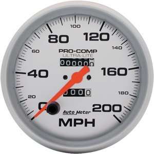  AutoMeter 5 Speedo, 200 Mph Automotive