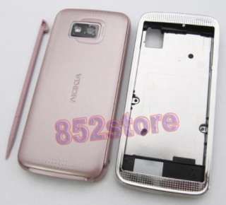 Pink Full housing Faceplate Case Cover for Nokia 5530  