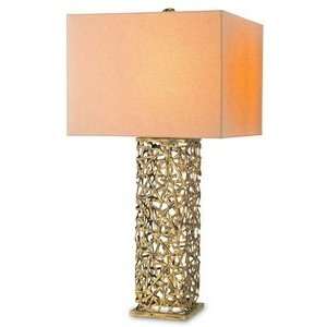 Currey and Company 6272 Confetti   One Light Table Lamp, Hand Rubbed 