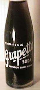 Antique Dated 1939 Grapette 6oz. Soda Bottle B.T. Fooks MFG. CO 