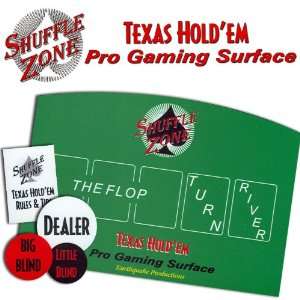  Shuffle Zone Texas HoldEm Pro Gaming Surface Sports 