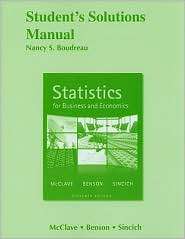 Students Solutions Manual for Statistics for Business and Economics 