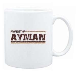  New  Property Of Ayman Retro  Mug Name