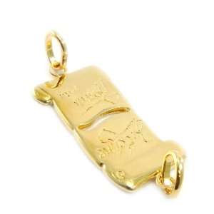  Pendant plated gold Parchemin Damour. Jewelry