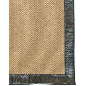   Leather Border Coffee 300 7810 8 X 10 Area Rug