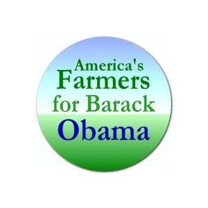  Americas Farmer for Barack Obama PINBACK BUTTON 1.25 Pin 