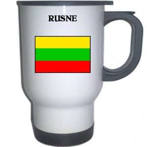  Lithuania   RUSNE White Stainless Steel Mug Everything 