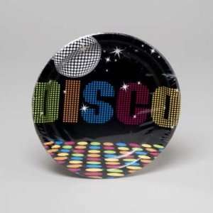  70s Disco Party 7 Inch Plates 8 Pack Case Pack 12