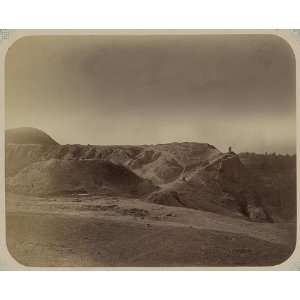  Ruins,citadel,Afrosiab Kurgan,mound,fort,Samarkand,1868 