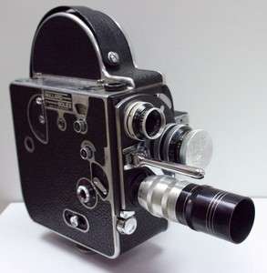 Vintage Bolex Paillard H16 WORKING Movie Camera 1950s 16 mm + Bolex 