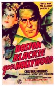   Film   BOSTON BLACKIE GOES HOLLYWOOD   Chester Morris 1942 Movie