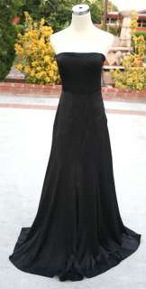 NWT BCBG MAX AZRIA $378 Black Formal Evening Gown 4  