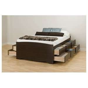   Tall Full Double Storage Bed (Espresso) EBD 5612