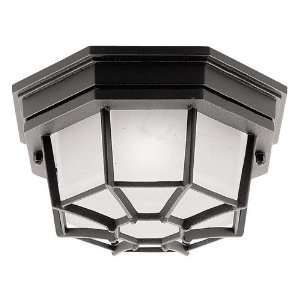  Livex 7509 Outdoor Ceiling Light   5H in. Black