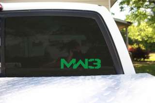 MW3 Call of Duty Modern Warfare Vinyl Sticker for your Car, Truck, or 