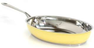 Roy Yamaguchi 18/10 Stainless Steel 12 Oval Frypan Fish Skillet 