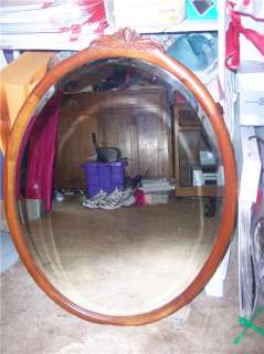 Oval Mahogany Mirror/Wall Mirror  