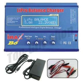 Lipo Battery Charger Discharger iMAX B6 & 12V 5A AC #67  