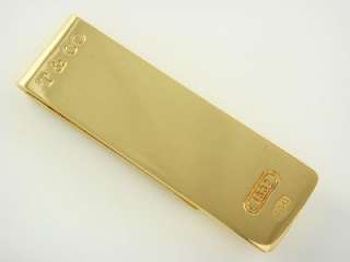   TIFFANY & CO 18K SOLID YELLOW GOLD 1837 MONEY CLIP T&CO 750  