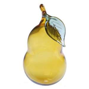  Blown Glass Pear Ornament