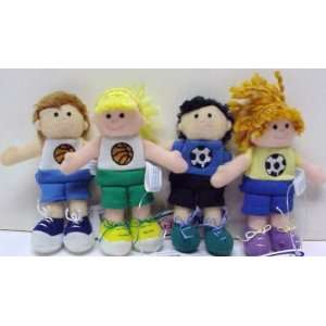  Sporty Knucklehead Finger Puppets Set of 4 Toys & Games