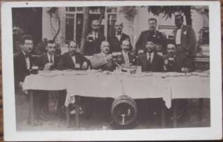 1920 Realphoto Postcard Men Toasting and Drinking BEER  