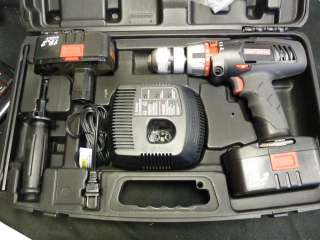   19.2v Hammer Drill Kit Case w/ 2 Batteries Charger AS IS  