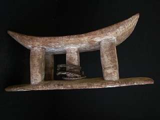 Tabouret ADAN 33cmx12cm Art tribal ethnique africain  